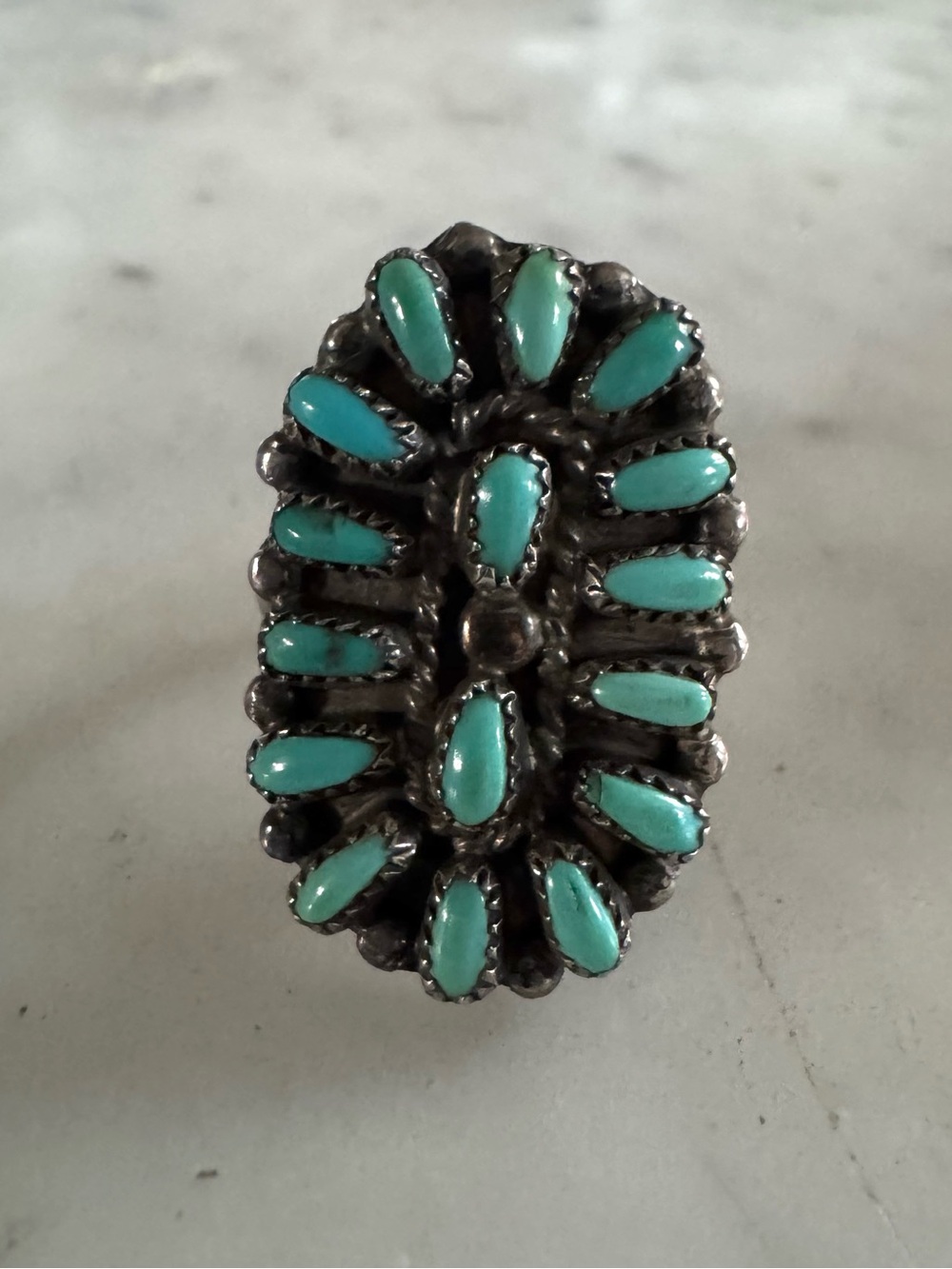 Zuni Sterling Turquoise ring